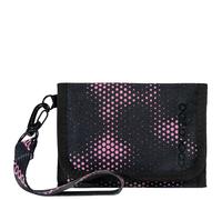 Coocazoo Geldbörse „Pink Illusion”, schwarz-pink, Portemonnaie mit Sichtfenster innen & außen, recyceltes Polyester, Münzfach & Kartenfächern, Klettverschluss, ab der 3. Klasse