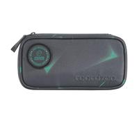 coocazoo Mäppchen „Arrow Drift“, grau-türkis, mit Klett-Patch, Federmäppchen, großes Hauptfach, Schlaufen für Zirkel und Geodreieck, Stundenplanfach, Reißverschlussfach, ab der 3. Klasse