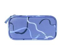 coocazoo Mäppchen „Cool Breeze”, blau, Federmäppchen, großes Hauptfach, Schlaufen für Zirkel, Geodreieck und Lineal, Stundenplanfach, Stiftehalter, Reißverschlussfach, ab der 3. Klasse