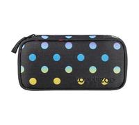 coocazoo Mäppchen „Magic Polka”, schwarz, Federmäppchen, großes Hauptfach, Schlaufen für Zirkel, Geodreieck und Lineal, Stundenplanfach, Stiftehalter, Reißverschlussfach, ab der 3. Klasse