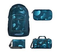 Coocazoo Mate Aqua Flow Schulrucksack Set 4tlg