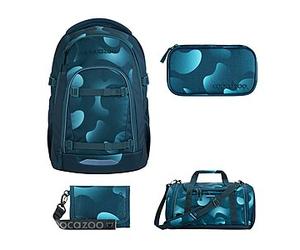 Coocazoo Mate Aqua Flow Schulrucksack Set 4tlg