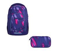 Coocazoo Mate Aurora Glow Schulrucksack Set 2tlg