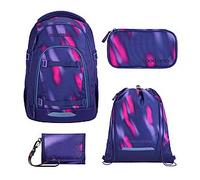 Coocazoo Mate Aurora Glow Schulrucksack Set 4tlg
