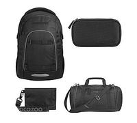 Coocazoo Mate Black Coal Schulrucksack Set 4tlg