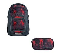 Coocazoo Mate Broken Black Schulrucksack Set 2tlg