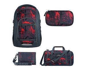 Coocazoo Mate Broken Black Schulrucksack Set 4tlg