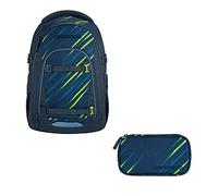 Coocazoo Mate Fast Lime Schulrucksack Set 2tlg