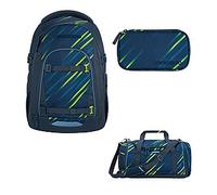 Coocazoo Mate Fast Lime Schulrucksack Set 3tlg