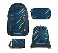 Coocazoo Mate Fast Lime Schulrucksack Set 4tlg