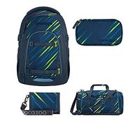 Coocazoo Mate Fast Lime Schulrucksack Set 4tlg