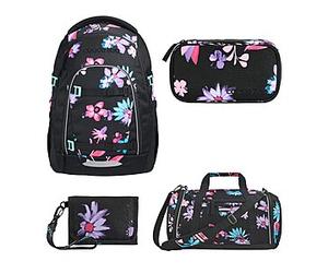 Coocazoo Mate Floral Artnight Schulrucksack Set 4tlg