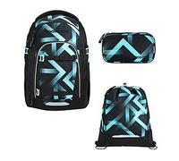 Coocazoo Mate Laser Lights Schulrucksack Set 3tlg