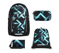 Coocazoo Mate Laser Lights Schulrucksack Set 4tlg