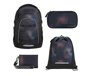 Coocazoo Mate Rainbow Illusion Schulrucksack Set 4tlg