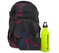coocazoo MATE Rucksack-Set 3-tlg. MatMapEtr Lava Lines & Lime