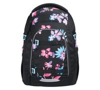 MATE Schulrucksack Floral Artnight-schwarz