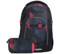 coocazoo Schulrucksack-Set MATE FC Bayern, Stern des Südens, 2-tlg.