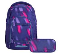 Coocazoo Mate Schulrucksack Set 2tlg. inkl Schlamperbox (Aurora Glow)