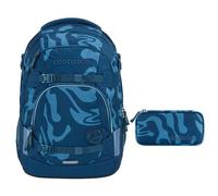 coocazoo MATE Schulrucksack-Set 2tlg inkl. Schlamperbox (Breaking Waves)