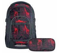 Coocazoo Mate Schulrucksack Set 2tlg. inkl Schlamperbox (Broken Black)