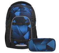 Coocazoo Mate Schulrucksack Set 2tlg. inkl Schlamperbox (Electric Ice)