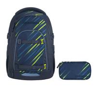 coocazoo MATE Schulrucksack-Set 2tlg inkl. Schlamperbox (Fast Lime)