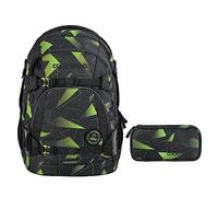 coocazoo MATE Schulrucksack-Set 2tlg inkl. Schlamperbox (Lime Flash)