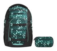 coocazoo MATE Schulrucksack-Set 2tlg inkl. Schlamperbox (Pixel Blox V2)