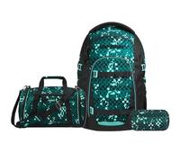 Coocazoo Mate Schulrucksack Set 3tlg. inkl Sporttasche (Pixel Blox)