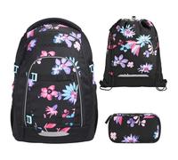 coocazoo MATE Schulrucksack-Set 3tlg mit TB Floral Artnight V2