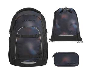 coocazoo MATE Schulrucksack-Set 3tlg mit TB Rainbow Illusion