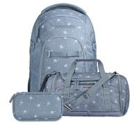 Southbag coocazoo Mate Schulrucksack-Set 3tlg inkl. Schlamperbox und Sporttasche (Bloomy Daisy V2)