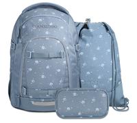 coocazoo MATE Set aus MATE + Turnbeutel + Mäppchen MatTubMap26 Bloomy Daisy