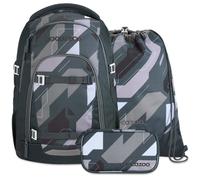 coocazoo MATE Set aus MATE + Turnbeutel + Mäppchen MatTubMap26 Dark Race