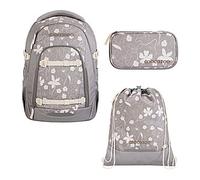 Coocazoo Mate Vanilla Bloom Schulrucksack Set 3tlg