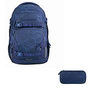 Coocazoo PORTER Blue Motion Schulrucksack Set 2tlg