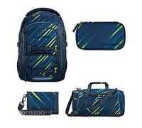 Coocazoo Porter Fast Lime Schulrucksack Set 4tlg