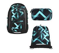 Coocazoo Porter Laser Lights Schulrucksack Set 3tlg