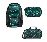 Coocazoo Porter Pixel Blox Schulrucksack Set 3tlg