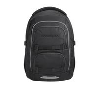 Coocazoo PORTER Schulrucksack „Black Coal”, schwarz, ergonomischer & anpassbarer Tornister, höhen- & größenverstellbar, mit Brustgurt & Hüftgurt, ab der 3. Klasse