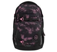 Coocazoo Schulrucksack PORTER „Pink Illusion”, schwarz-pink, ergonomischer & anpassbarer Tornister, höhen- & größenverstellbar, mit Brustgurt & Hüftgurt, ab der 3. Klasse
