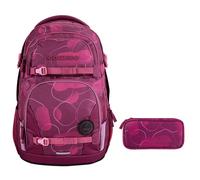 coocazoo PORTER Schulrucksack-Set 2tlg Berry Bubbles