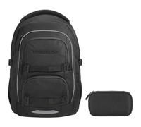 coocazoo PORTER Schulrucksack-Set 2tlg Black Coal V2