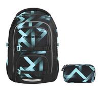 coocazoo PORTER Schulrucksack-Set 2tlg Laser Lights V2