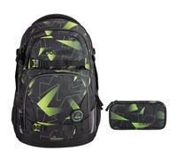 Schulrucksack-Set PORTER Lime Flash 2-teilig
