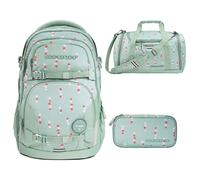 coocazoo PORTER Schulrucksack-Set 3tlg Dancing Dots