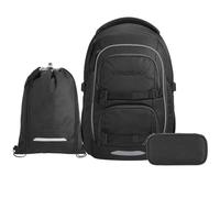 Coocazoo Porter Schulrucksack Set 3tlg. inkl. Sportbeutel (Black Coal)