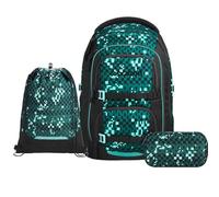 Coocazoo Porter Schulrucksack Set 3tlg. inkl. Sportbeutel (Pixel Blox)