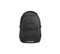 Coocazoo PORTER Schulrucksack „Black Coal”, schwarz, ergonomischer & anpassbarer Tornister, höhen- & größenverstellbar, mit Brustgurt & Hüftgurt, ab der 3. Klasse